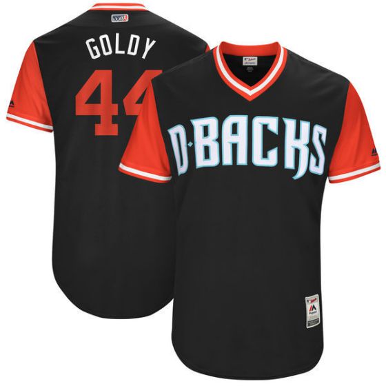 Men Arizona Diamondbacks #44 Goldy Black New Rush Limited MLB Jerseys->arizona diamondback->MLB Jersey